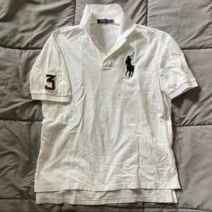 🐎Polo Ralph Lauren White “Big Pony” Polo Shirt